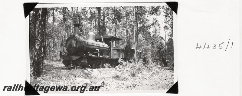 P04435-1
Bunnings loco No.23 at Lyell's Mill, ex WAGR M class 23
