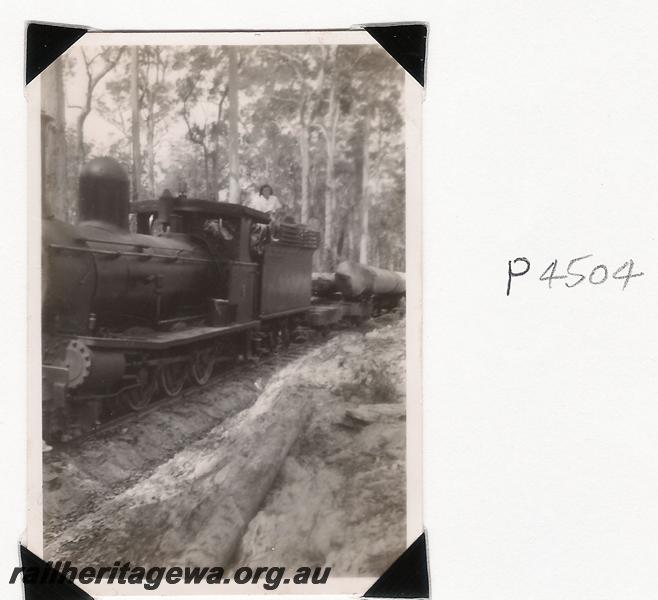 P04504
SSM loco No.6 hauling log train at Pemberton
