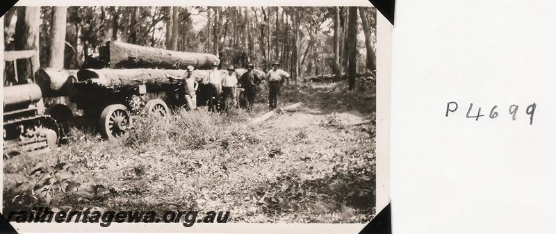 P04699
Millars bulldozer, Bartons Mill, hauling logs
