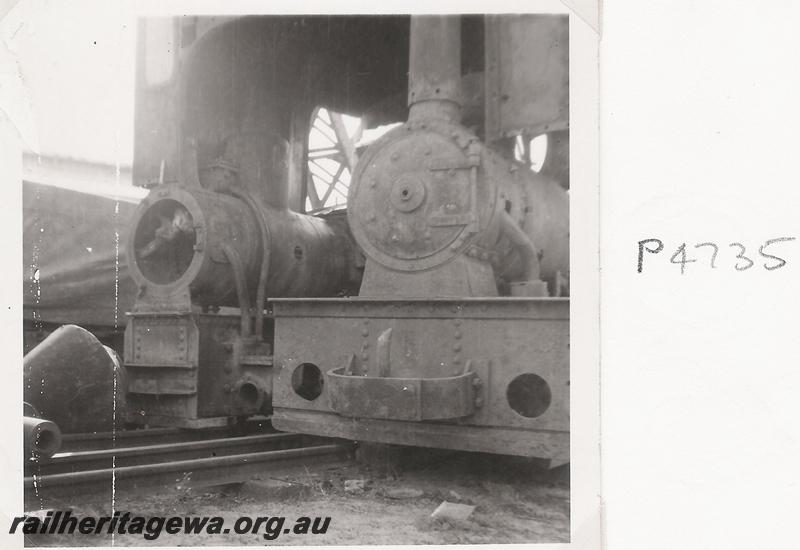 P04735
Steam locos, 0-4-0 Freudenstein and 0-4-0 Krauss, Midland Workshops, stowed
