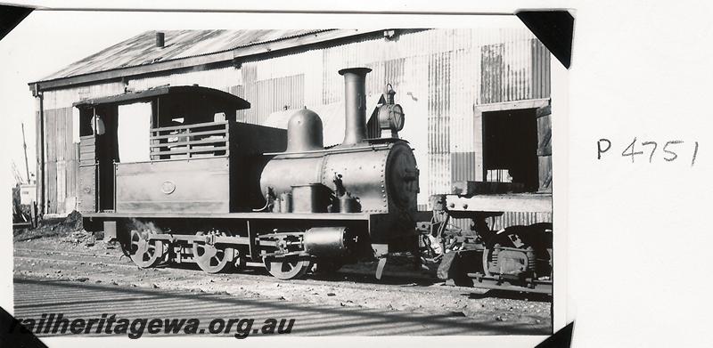 P04751
PWD loco H class 18,Bunbury, 
