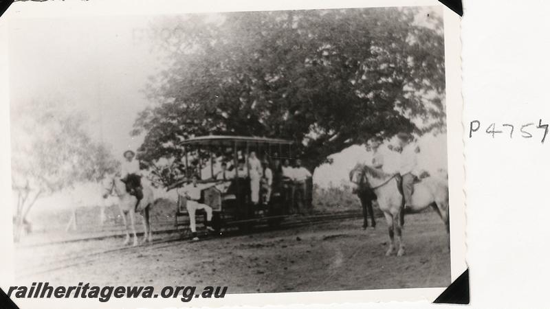 P04757
Horse drawn rail vehicle, Derby jetty tramway
