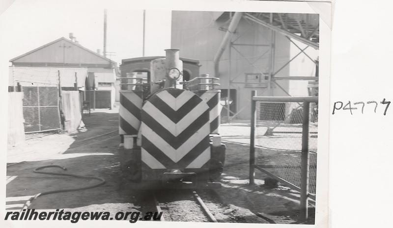 P04777
Great Boulder Mines Orenstein & Koppel loco, front view
