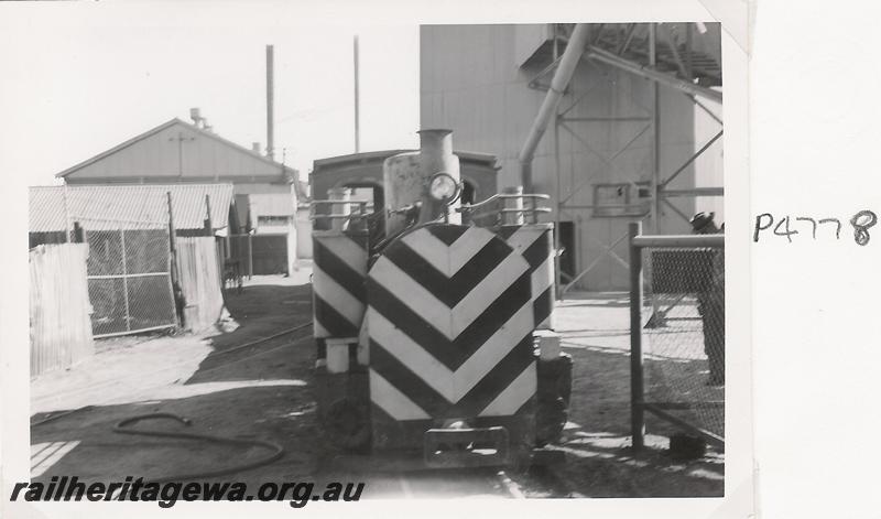 P04778
Great Boulder Mines Orenstein & Koppel loco, front view
