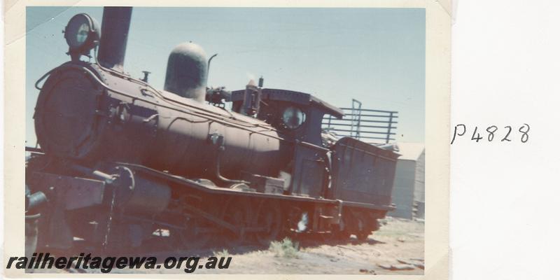 P04828
Lakewood Firewood Co. G class loco, front and side view
