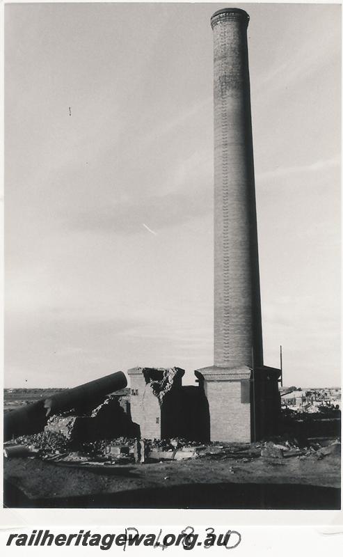 P04830
Lancefield Goldmine, Beria, chimney stack from mine boilers
