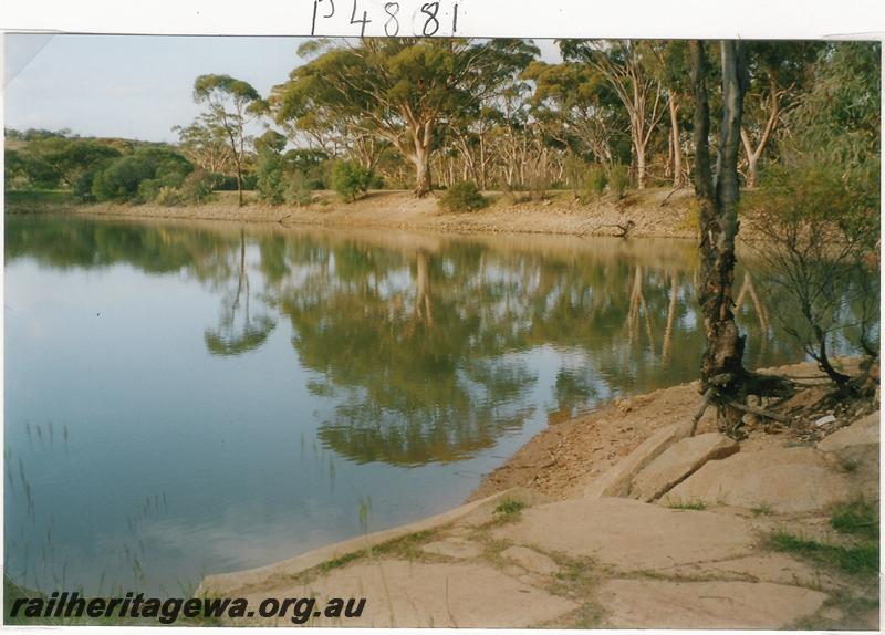 P04881-2
Railway dam, Merredin, main waterway, stone lined channel
