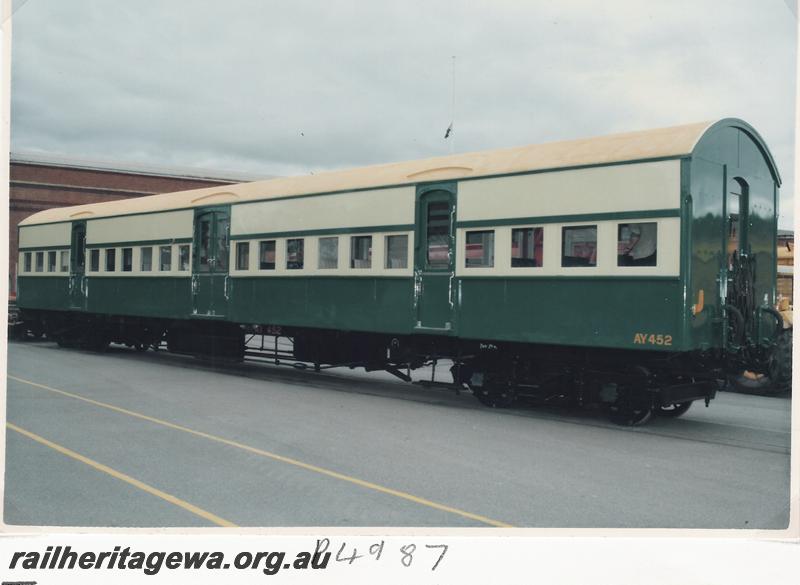 P04987
AY class 452 carriage, Midland Workshops, after receiving a major overhaul
