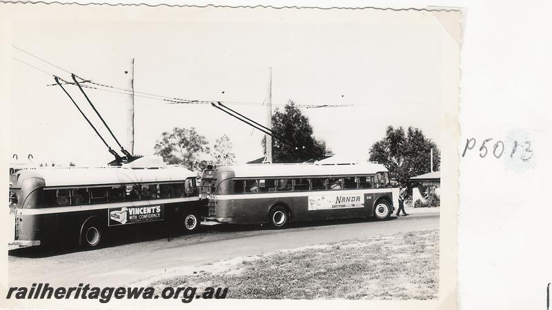 P05013
The last run of trolley buses in Perth, special tour by the WA Div of the ARHS, Floreat Park turnaround
