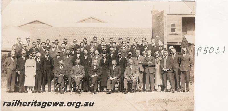 P05031
Staff of the Chief Electrical Engineers office, group photo
