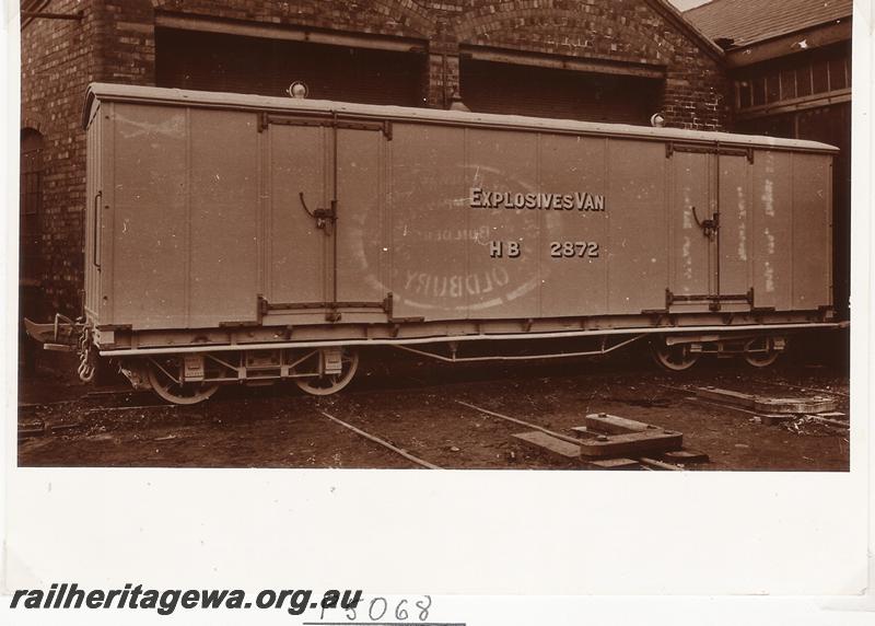 P05068
HB class 2872 explosives van, later reclassified as a Y class van
