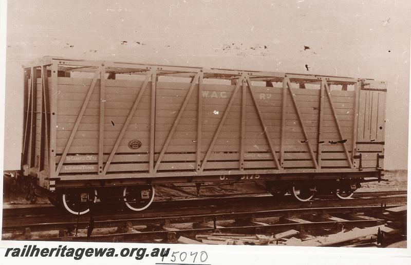 P05070
O class 5175 cattle wagon, later reclassified as a T class wagon

