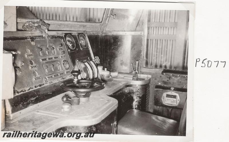 P05077
X class loco, driving control panel
