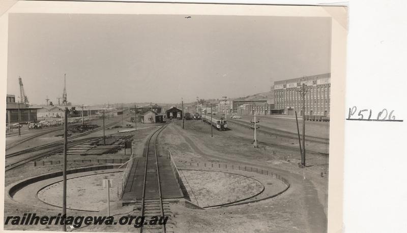 P05106
Turntable. loco depot, Fremantle, looking east
