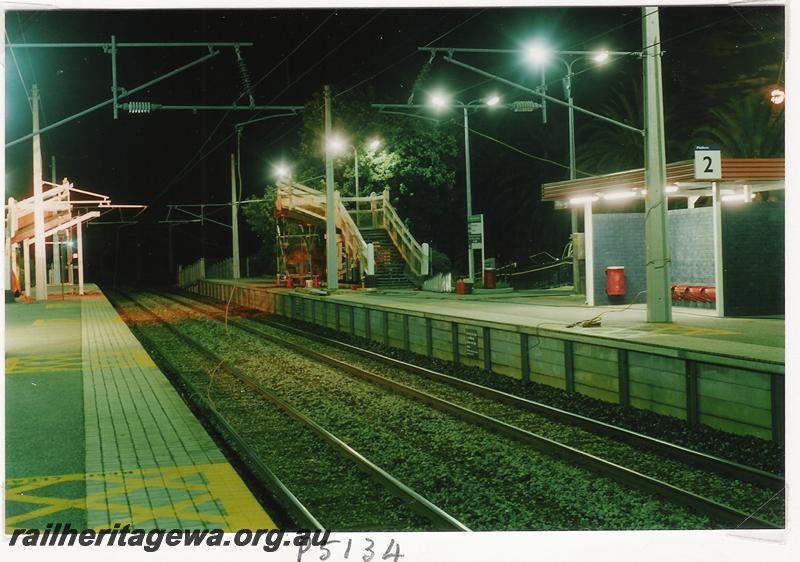 P05134
Footbridge, West Leederville station, after removal of centre span.
