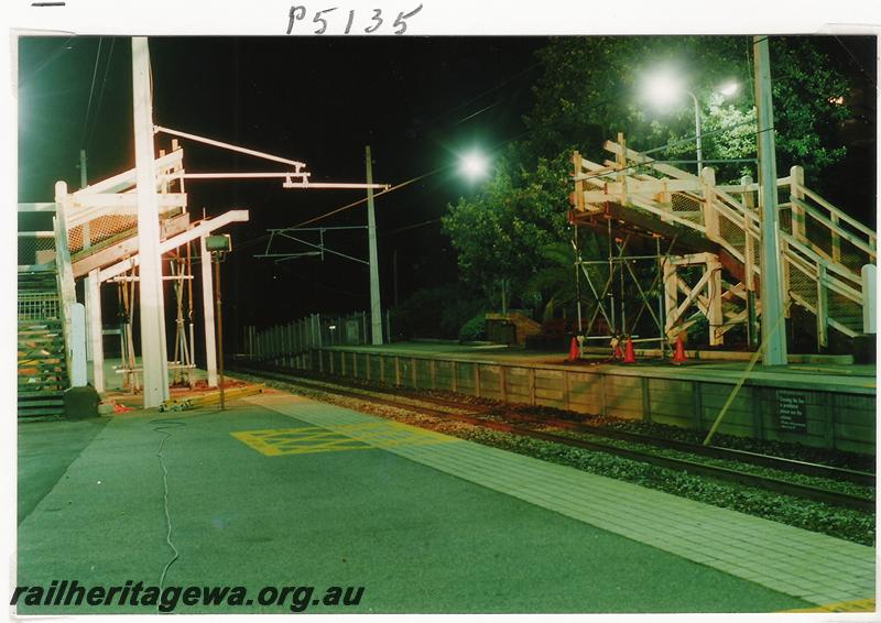 P05135
Footbridge, West Leederville station, after removal of centre span.
