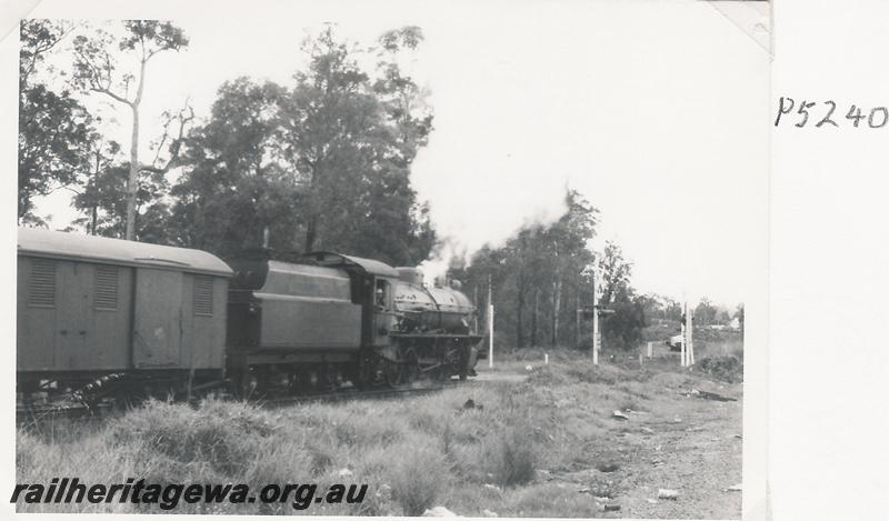 P05240
W class 920, Bridgetown, PP line, goods train
