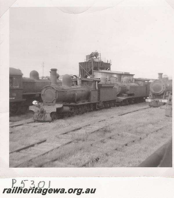 P05301
G class 124 and other locos, Midland Loco depot
