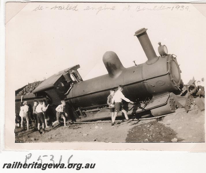 P05316
G class loco derailed at Boulder
