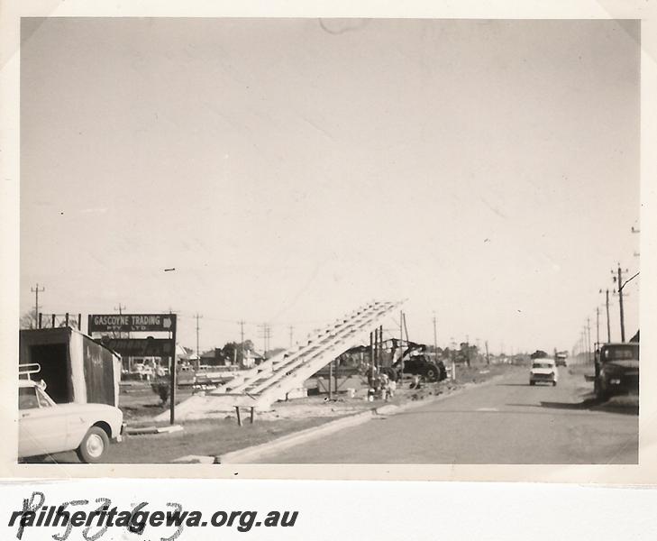 P05363
Footbridge, Ashfield, under construction
