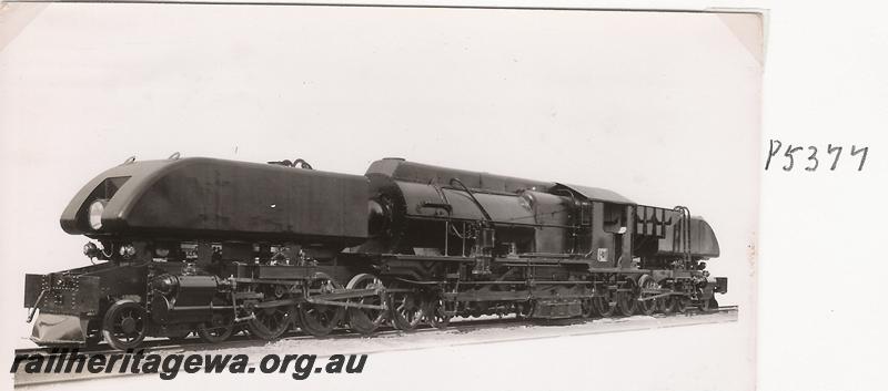 P05377
ASG class 1 Garratt locomotive when new, 
