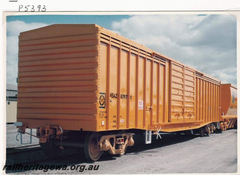 P05393
WBAZ class 30767-K Standard Gauge van, end and side view
