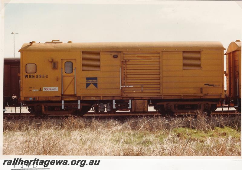 P05407
WBE class 895-X, Standard Gauge brakevan, side view
