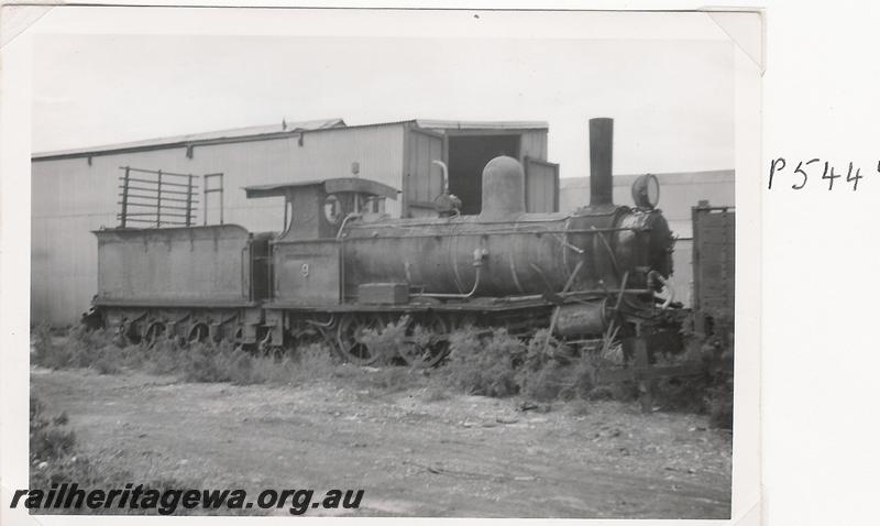 P05447
Lakewood Firewood Co. loco No.9, Lakewood, side and front view
