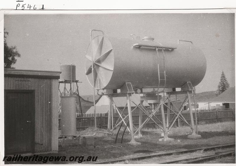 P05461
Elevated fuel tank, Esperance loco depot, CE line, tank from JG class tank wagon
