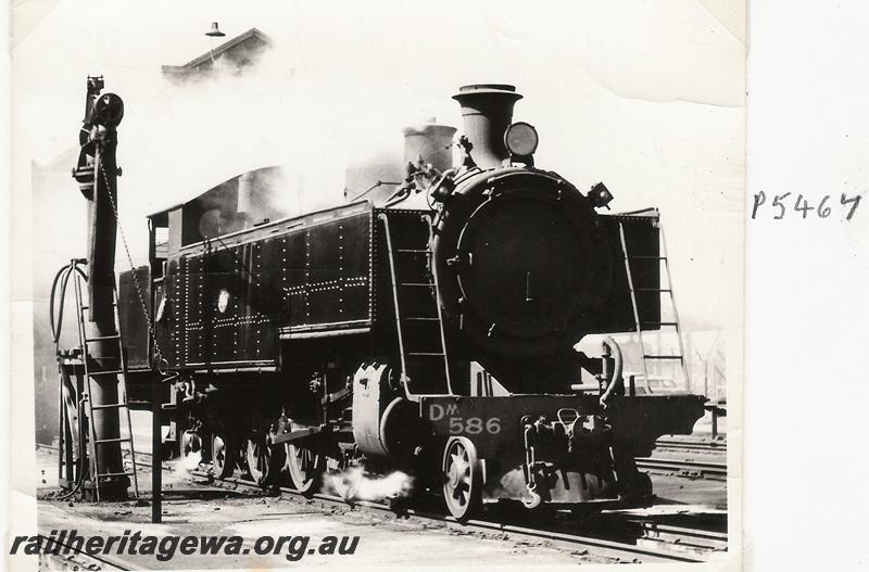 P05467
DM class 586, East Perth loco depot, side and front view
