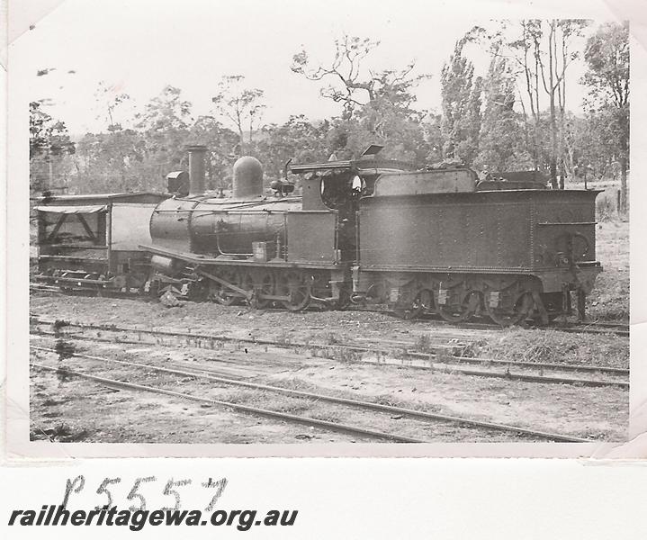 P05557
State Sawmills G type loco, side and end view
