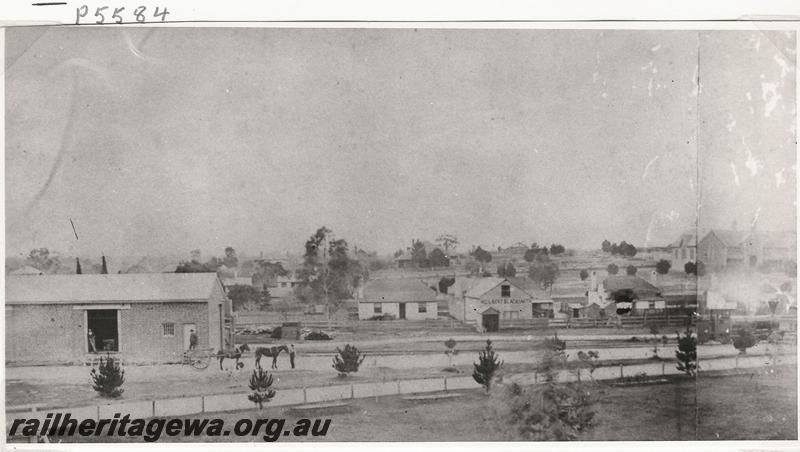 P05584
Perth Station, shows goods shed, composite photo
