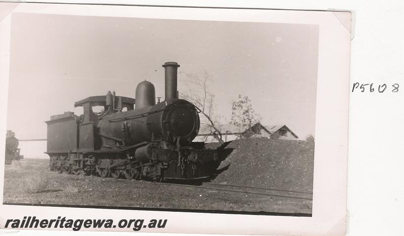 P05608
Visit by the Vic Div of the ARHS, G class 61, side and front view
