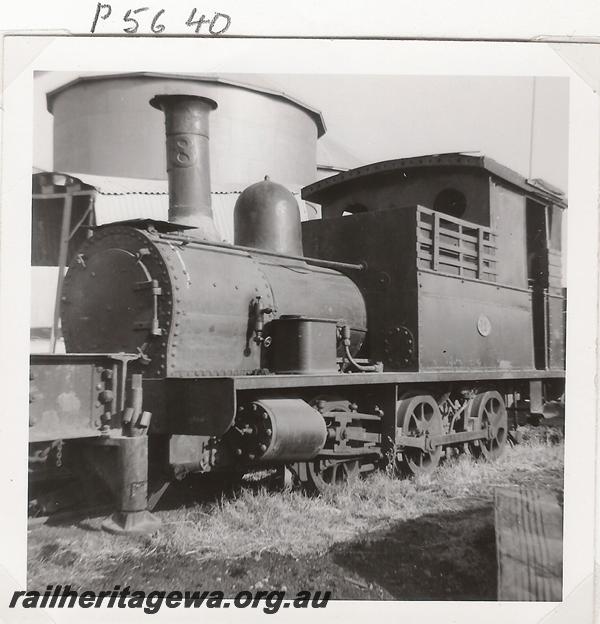 P05640
ARHS visit to Bunbury, H class 18, front and side view
