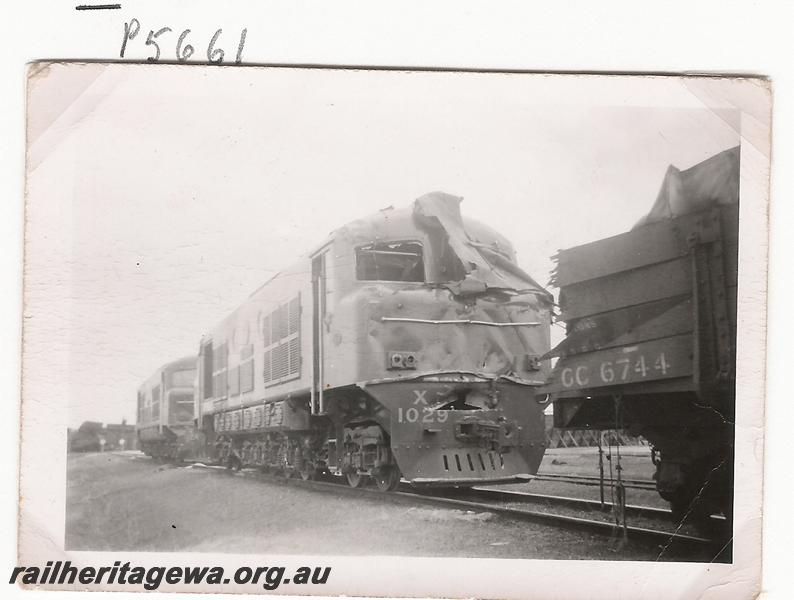 P05661
1 of 8 photos of a collision at Canna, EM line involving X class 1029 