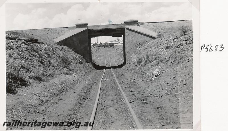 P05683
Rail subway, Gwalia, WAGR 3'6