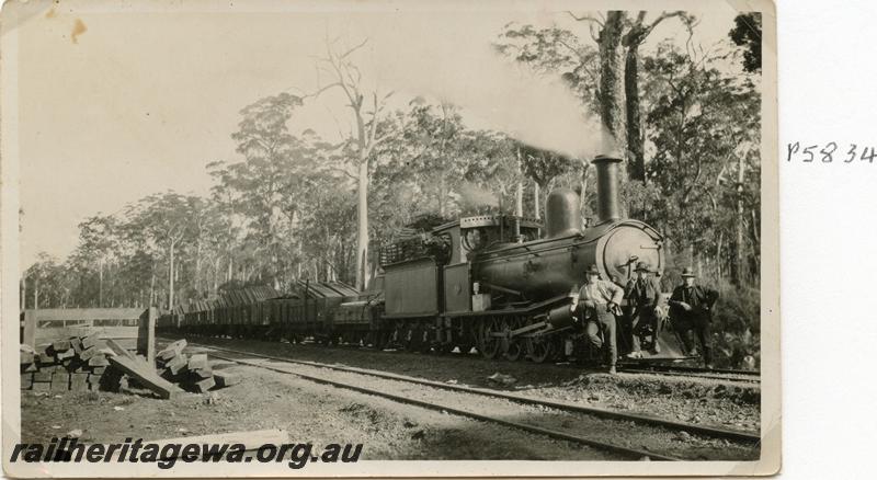 P05834
G class 55, Barronhurst, PP line, timber train
