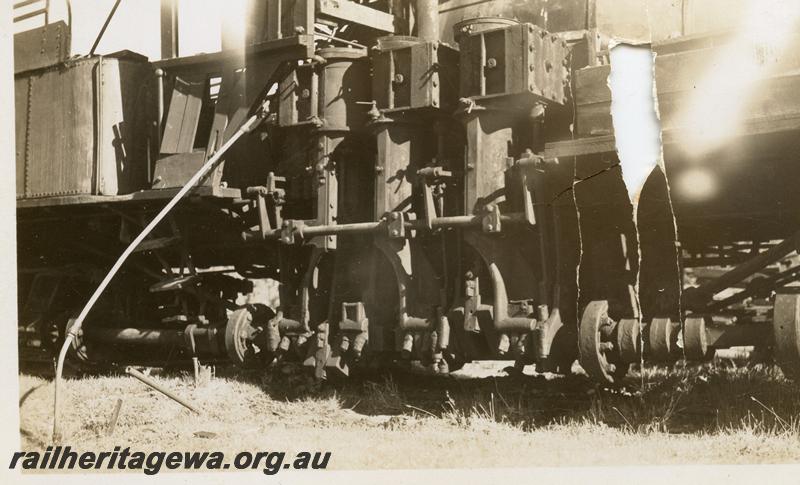 P05947
Bunnings Shay loco, Argyle, view of cylinders.
