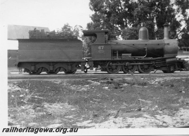 P05971
Millars loco No.67, Palgarup, side view
