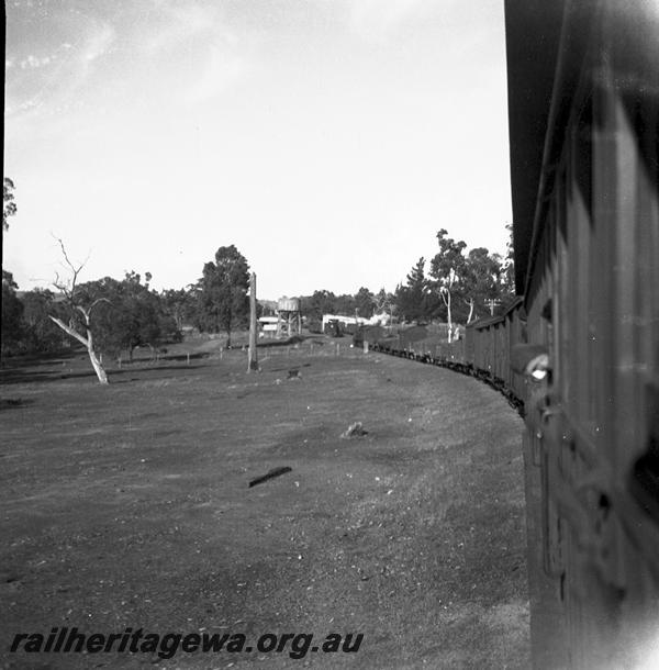 P06091
Boyup Brook, DK line, mixed train entering, photo taken from the train
