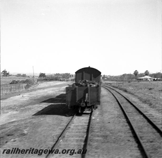 P06120
Station yard, Spearwood, FA line, wagons on siding
