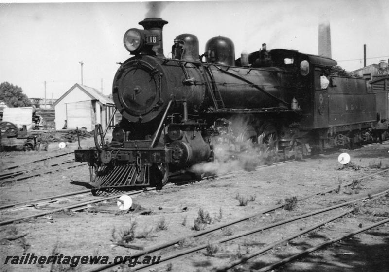 P06139
MRWA C class 18, MRWA's Midland yard, front and side view
