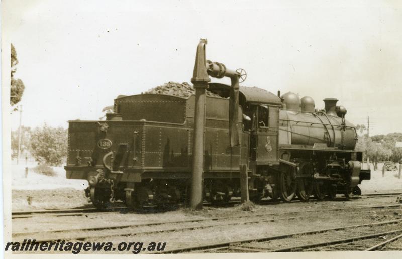 P06226
PR class, water column, Kellerberrin, EGR line, rear of tender and side view.
