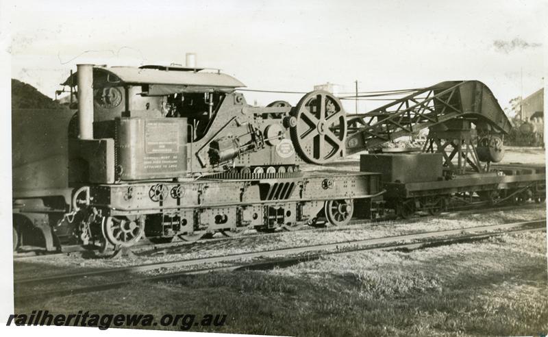 P06263
Steam breakdown crane No.23, East Perth, end and side view
