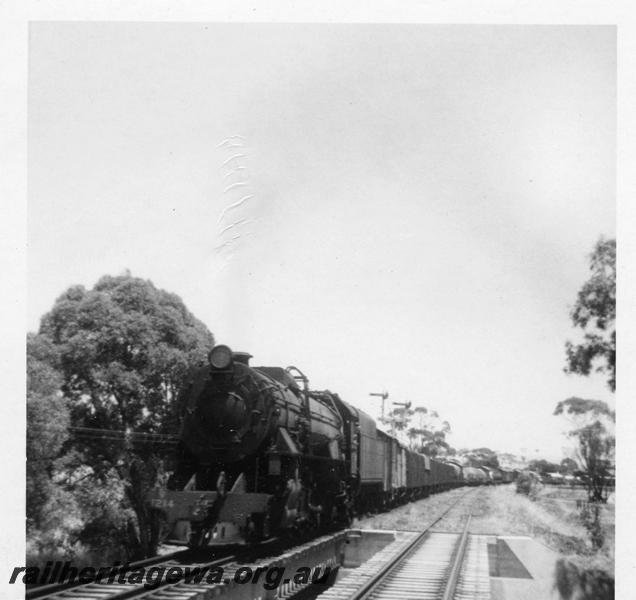 P06391
V class 1214, departing York, GSR line, on No.17 goods train for Narrogin
