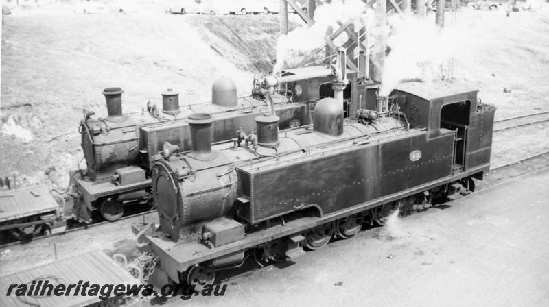 P06559
K class 37, K class 40, side by side, North Fremantle, front and side views
