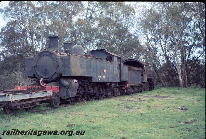 P06814
DD class 594, Midland graveyard, front and side view, earmarked to be reserved for the ARHS but never eventuated. Similar to T0585
