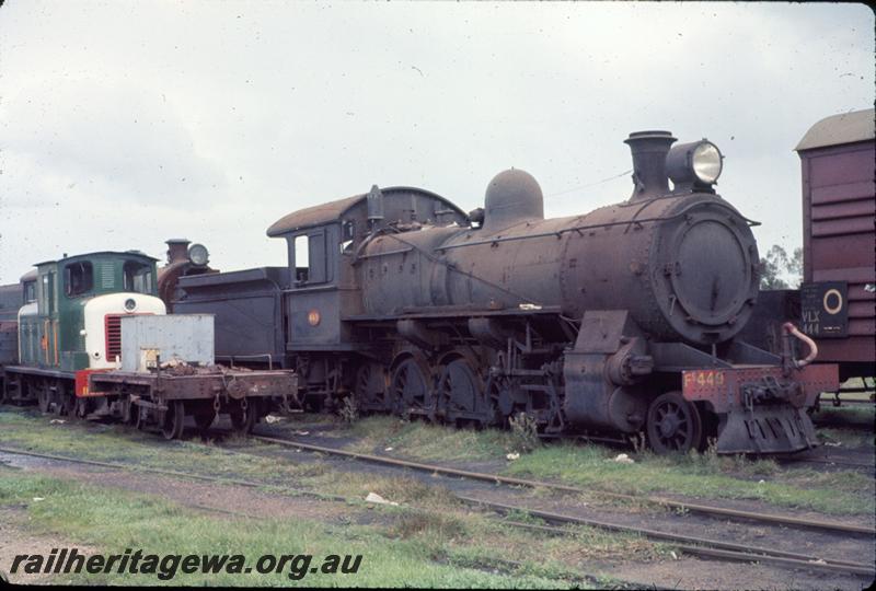 P06815
FS class 449, Midland Graveyard, side and front view, Z class loco in foreground
