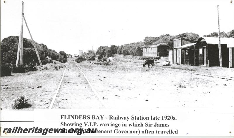 P06911
AL class 5, station buildings, station yard, Flinders Bay, BB line
