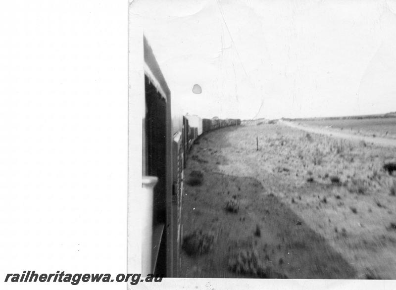 P06918
Goods train to Meekatharra, NR line, view back along train from the loco
